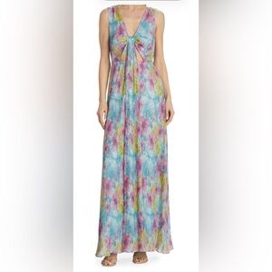 New with Tags Ramy Brook Aqua Multi Floral Maxi Skirt